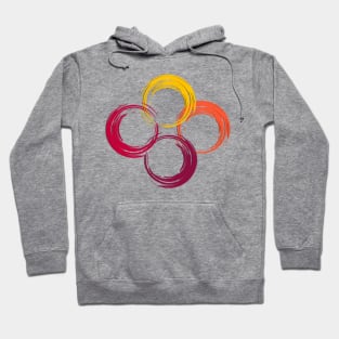 Energy Circle. Design with Vibrant Colors Hoodie